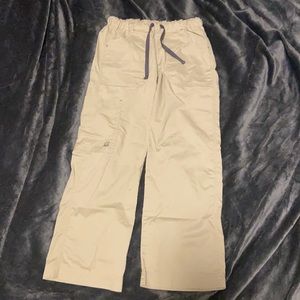 Khaki scrub pants